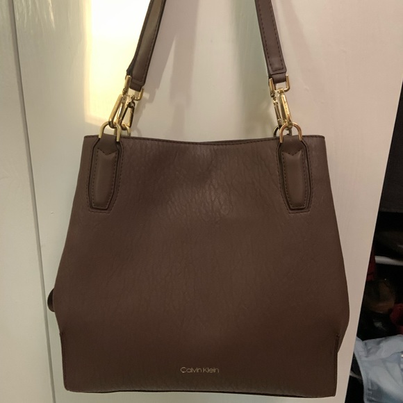 NWT Brown Leather Calvin Klein Bag-last price drop - Picture 6 of 6
